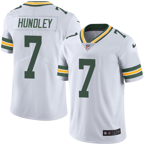 Nike Packers #7 Brett Hundley White Men's Stitched NFL Vapor Untouchable Limited Jersey - Click Image to Close